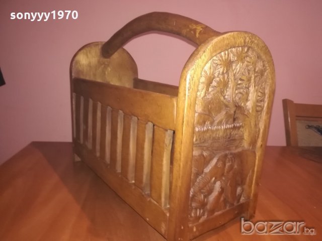 ретро колекция с дърворезба-40х38х20см-внос швеицария, снимка 4 - Колекции - 20936724
