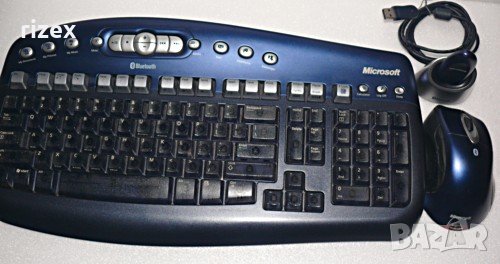 Бзжична клавиатура и мишка Microsoft, снимка 1 - Клавиатури и мишки - 23129257
