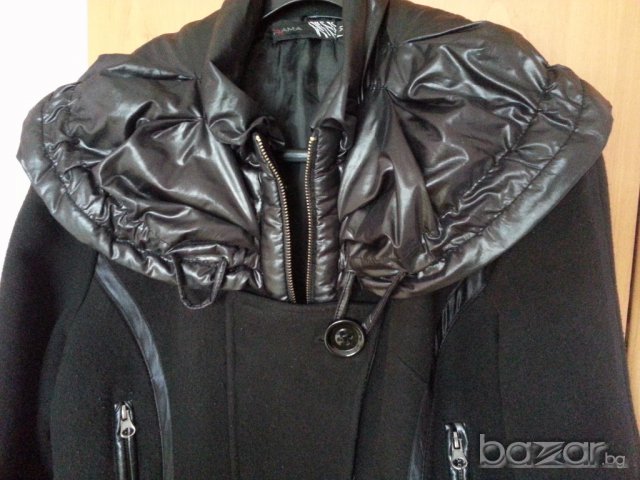 Дамско бутиково палто черно, снимка 8 - Палта, манта - 16019891