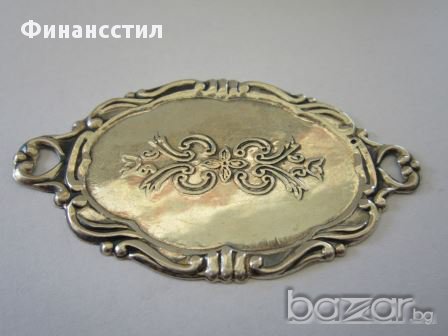 **Сребърна миниатюра – поднос 12539 - 18, снимка 1 - Антикварни и старинни предмети - 17581104