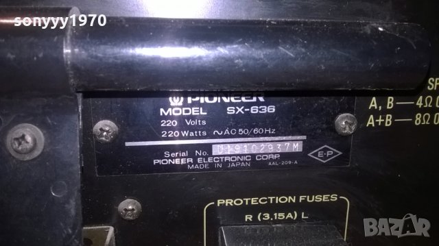 pioneer-made in japan РЕТРО receiver-внос швеицария, снимка 17 - Ресийвъри, усилватели, смесителни пултове - 25291568