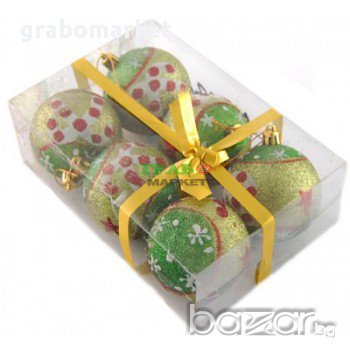 Декоративни топки за окачване на елха в блестящи наситени цветове. , снимка 2 - Коледни подаръци - 16203793