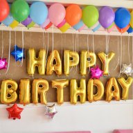 Балони фолио фолиев Happy Birthday рожден ден златист цвят, снимка 1 - Надуваеми играчки - 13703934