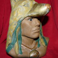 Керамика статуетка,Човекът-вълк, снимка 2 - Антикварни и старинни предмети - 15382667