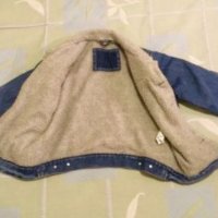 Дънково зимно яке на Zara Kids за 5 лв, снимка 2 - Детски панталони и дънки - 22725983