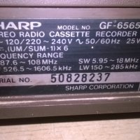 sharp gf-6565h ретро колекция-внос швеицария, снимка 12 - Радиокасетофони, транзистори - 23812935