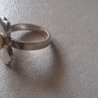 Сребърен пръстен цвете, снимка 3 - Пръстени - 11569840