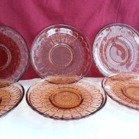 стъклени чинии цветно стъкло , снимка 1 - Антикварни и старинни предмети - 19581433