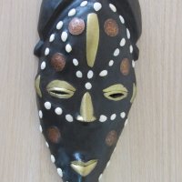  Африканска маска с кобо и бронз, снимка 1 - Колекции - 21935549