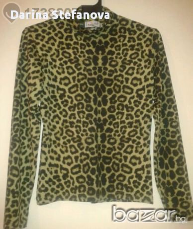 НОВА леопардова  блуза в зелено, снимка 1