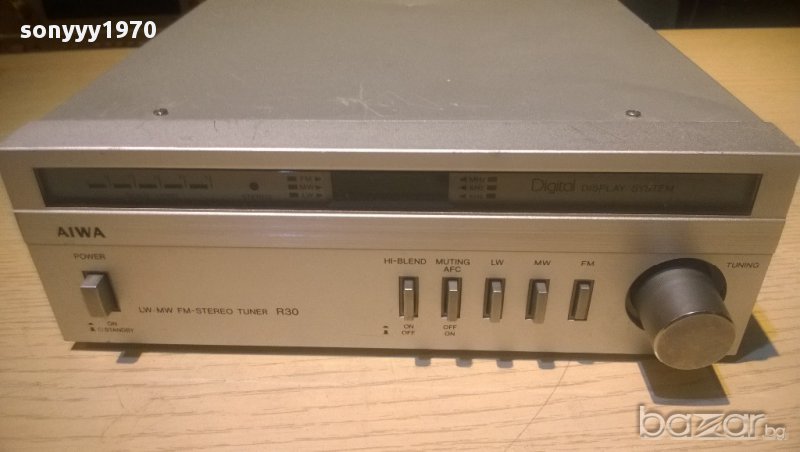 aiwa st-r30e-stereo tuner-made in japan-внос швеицария, снимка 1