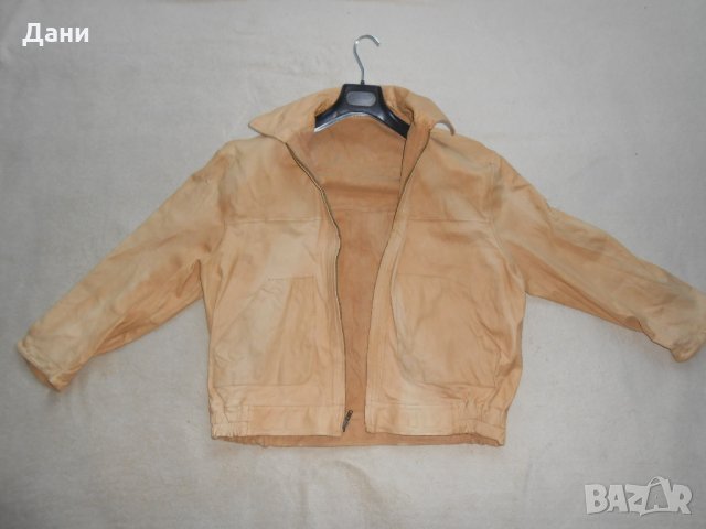 Мъжко кожено яке в цвят кафяво на  John Varvatos , снимка 3 - Якета - 23180926