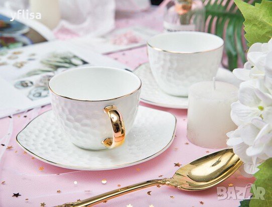 Чаши за кафе, чай и капучино от костен порцелан, снимка 6 - Сервизи - 25704527