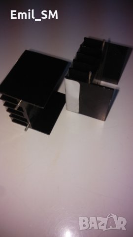 10 бр. Охлаждащи алуминиеви радиатори за електрониката(оксидирани) с размери 30х30х25 мм. , снимка 4 - Друга електроника - 22875417