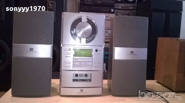 Heru mcd-100pr cd/tuner/ampli/tape/aux+2 колони-внос швеицария