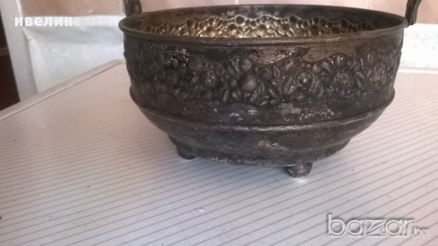 стара посребрена купичка, снимка 4 - Антикварни и старинни предмети - 14320021