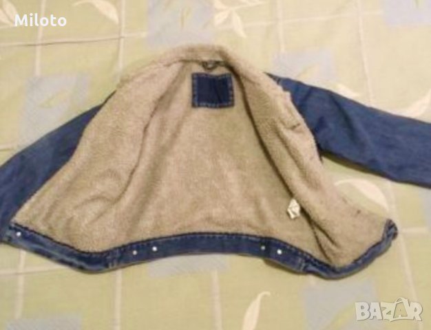 Дънково зимно яке на Zara Kids за 5 лв, снимка 2 - Детски панталони и дънки - 22725983