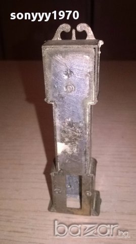 Мини ретро колекция часовник с махало-месинг-9х3х2см-внос швеицария, снимка 9 - Антикварни и старинни предмети - 17522437