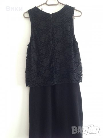 Нова черна рокля с дантела, снимка 7 - Рокли - 22678551