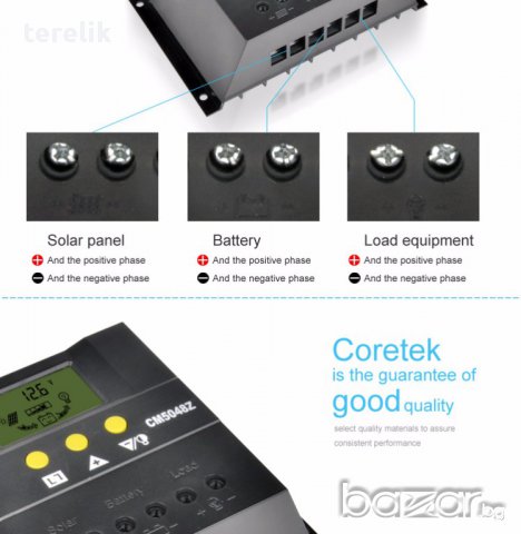 Нови Контролер  с дисплей 10A / 20A/ 30A / 50А за соларни панели , снимка 16 - Други инструменти - 17151596