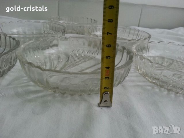  Руски стъклени чинии купички, снимка 6 - Антикварни и старинни предмети - 23832802