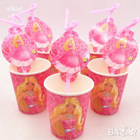 Барби Barbie фея 10 бр картонени чаши парти рожден ден