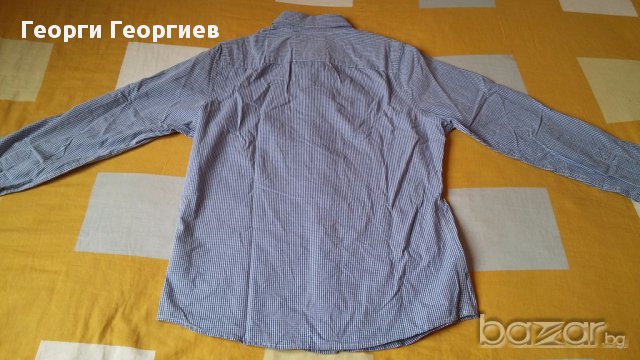 Мъжка риза Holister/Холистър, 100% оригинал, прекрасен син цвят, високо качество на използваните мат, снимка 8 - Ризи - 17619351