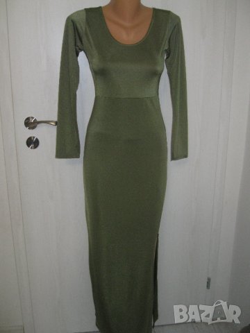 Нова дълга зелена рокля, снимка 2 - Рокли - 25658653