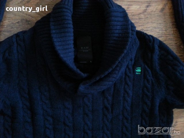 G-star New East Shawl - страхотен мъжки пуловер, снимка 10 - Пуловери - 16808979