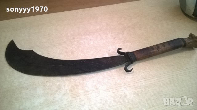антика-меч/ятаган/кукри/-ретро колекция-внос от швеция-72см, снимка 2 - Колекции - 25235639