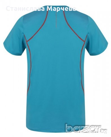 Мъжка тениска бързосъхнеща Hannah Pacaba Bluebird/orange, снимка 2 - Тениски - 21154031