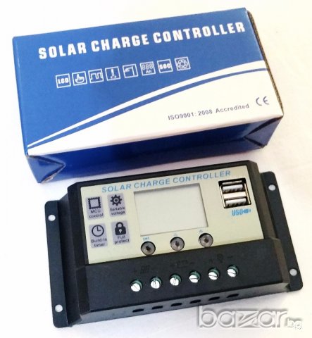 Контролер за соларен панел с дисплей 10А 20A 30А, снимка 2 - Друга електроника - 20062327