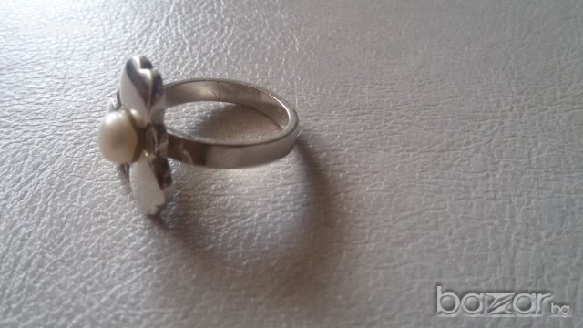 Сребърен пръстен цвете, снимка 3 - Пръстени - 11569840