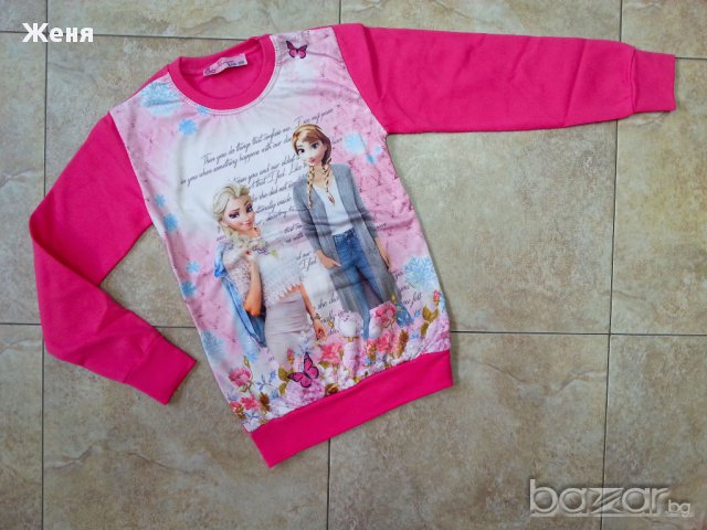 Ватирана блуза с Елза и Ана 3/4год. , снимка 1