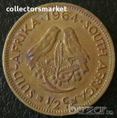 1/2 цент 1964, Южна Африка