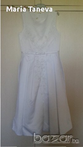 Рокля - официална от копринен плат, снимка 1 - Детски рокли и поли - 15893376