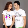 За ВЛЮБЕНИ! LOVE STORY тениски за двойки в цвят по избор! Поръчай модел с твоя ИДЕЯ!, снимка 3