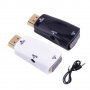 1080P адаптер за HDMI към VGA конвертор + 3,5 мм аудио видео жак пълен HD конектор букса преходник п, снимка 7