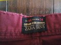 Zara Jeans дънки цвят бордо , снимка 3
