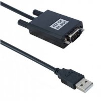 Кабел с конвертор RS232 9pin(м)/USB-A 2.0(м) 1m, снимка 1 - Кабели и адаптери - 21218754