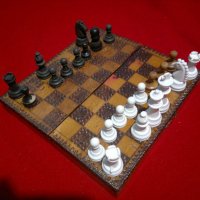 стара кутия/дъска за шахмат , снимка 3 - Колекции - 21006873