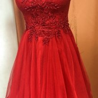 Бална  рокля в червено - НОВО!, снимка 4 - Рокли - 20842263