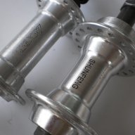 Продавам колела внос от Германия комплект предна и задна алуминиеви главини за вибрейк спирачки, снимка 16 - Части за велосипеди - 8758014