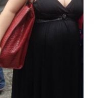лятна рокля за бременни с кожени елементи, снимка 3 - Дрехи за бременни - 18205048