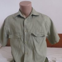 Мъжка риза с къс ръкав от лен  Bruno, снимка 1 - Ризи - 25711178