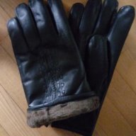 ПРОМО Много топли мъжки ръкавици естествена кожа 01 , снимка 1 - Шапки - 13007685