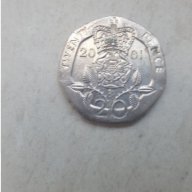 Монета 20 Английски Пенса 2001г. / 2001 20 UK Pence KM# 990 Sp# 4630, снимка 1 - Нумизматика и бонистика - 15354175