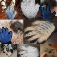 472 Масажираща ръкавица за обиране на косми от домашни любимци, снимка 4 - За кучета - 22307496