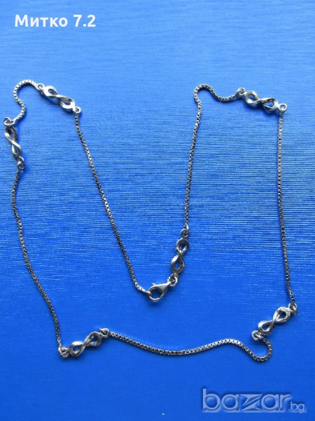 Дамско сребърно колие - 5, снимка 1