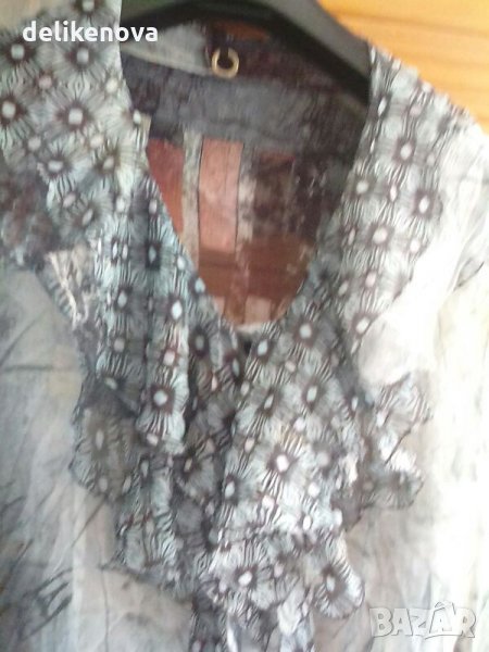 Save the Queen. Made in Italy. Size М-L Коприна Дълга риза/туника, снимка 1